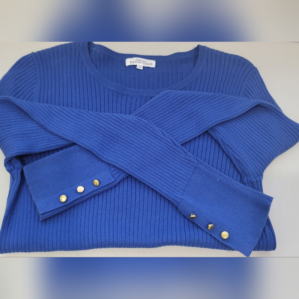 Northern Reflections Royal Blue Knit Top